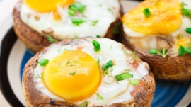 Baked Eggs in a Portabella Cap